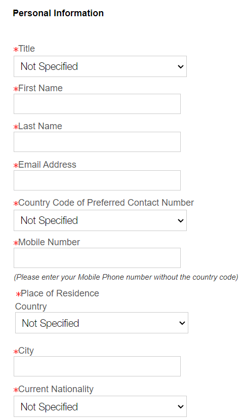 emirates online application form