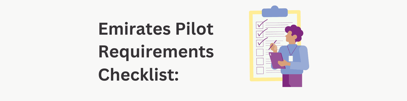 emirates pilot requirements checklist