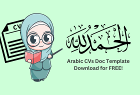 arabic cv doc template